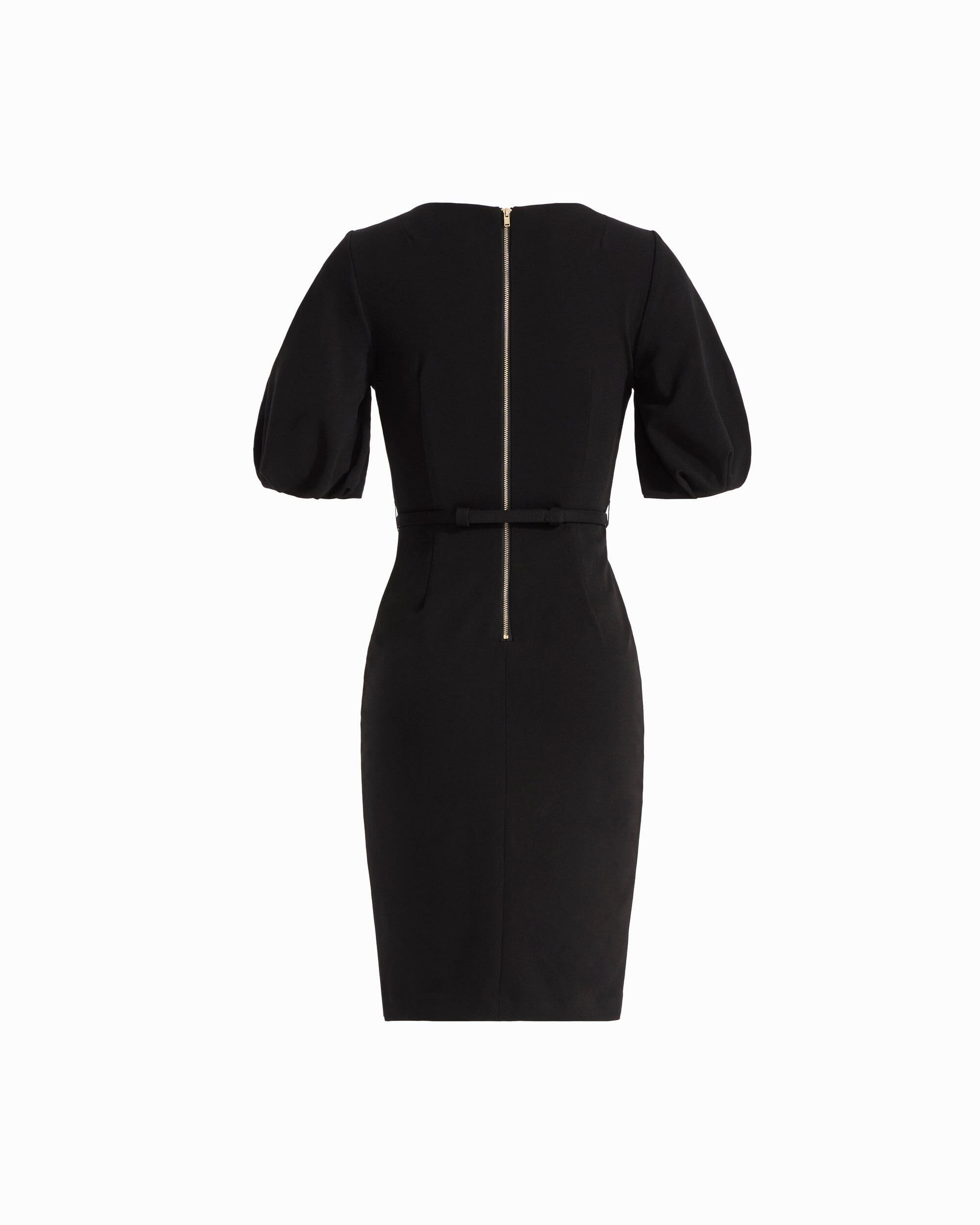 Boat Neck Puff Sleeve Sheath Dress Dresses Kasper