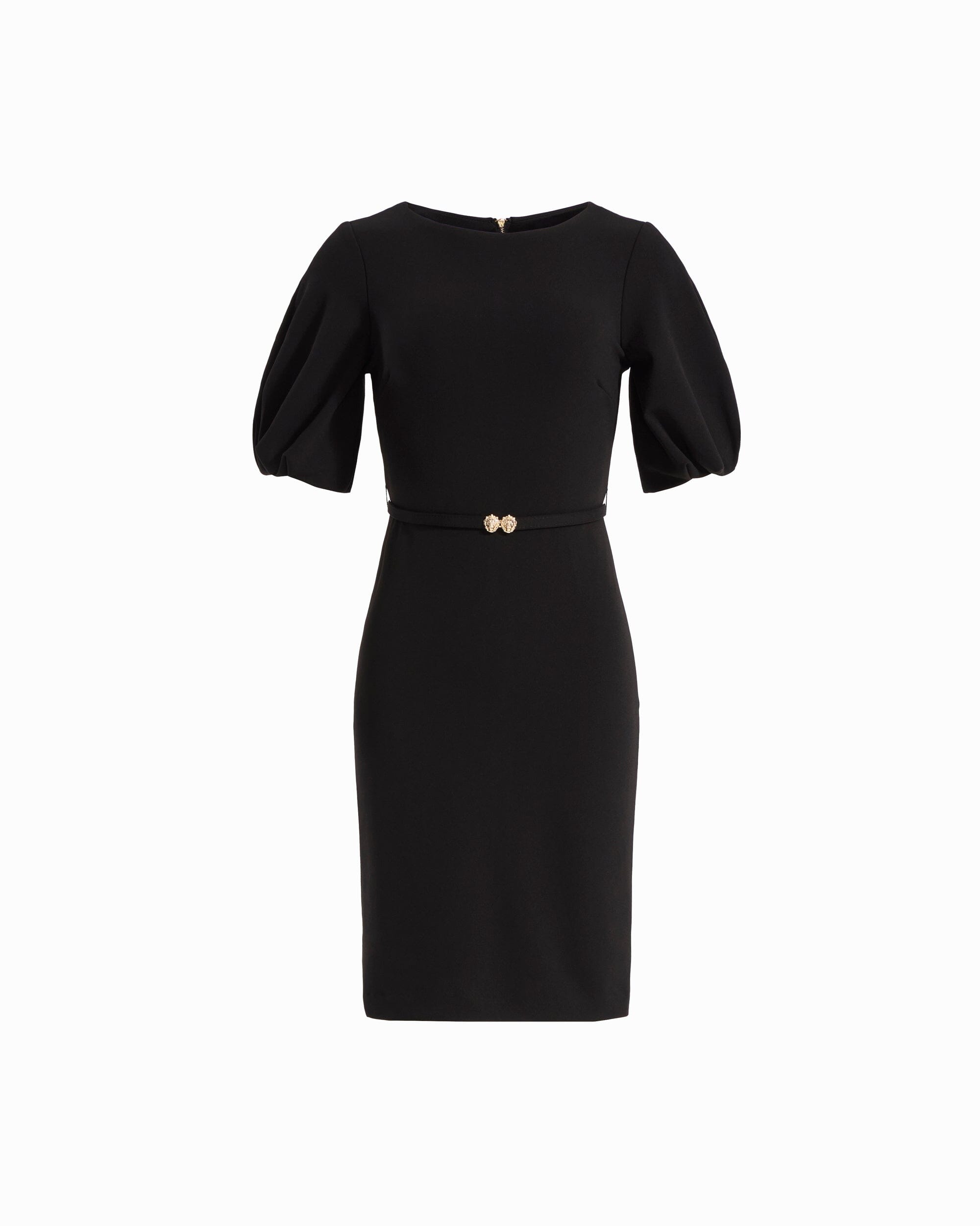Boat Neck Puff Sleeve Sheath Dress Dresses Kasper
