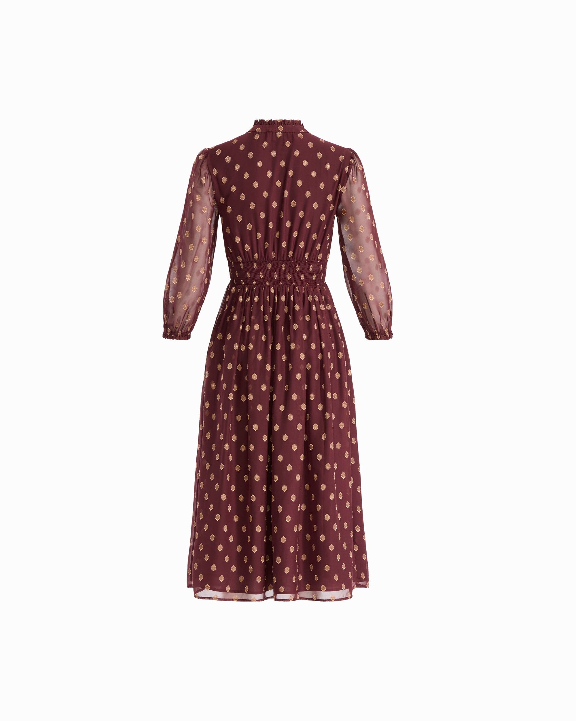 V-Neck Chiffon Midi Dress Dresses Kasper