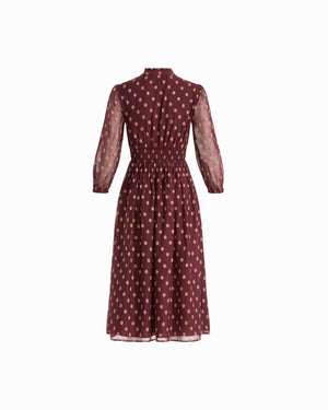 V-Neck Chiffon Midi Dress Dresses Kasper