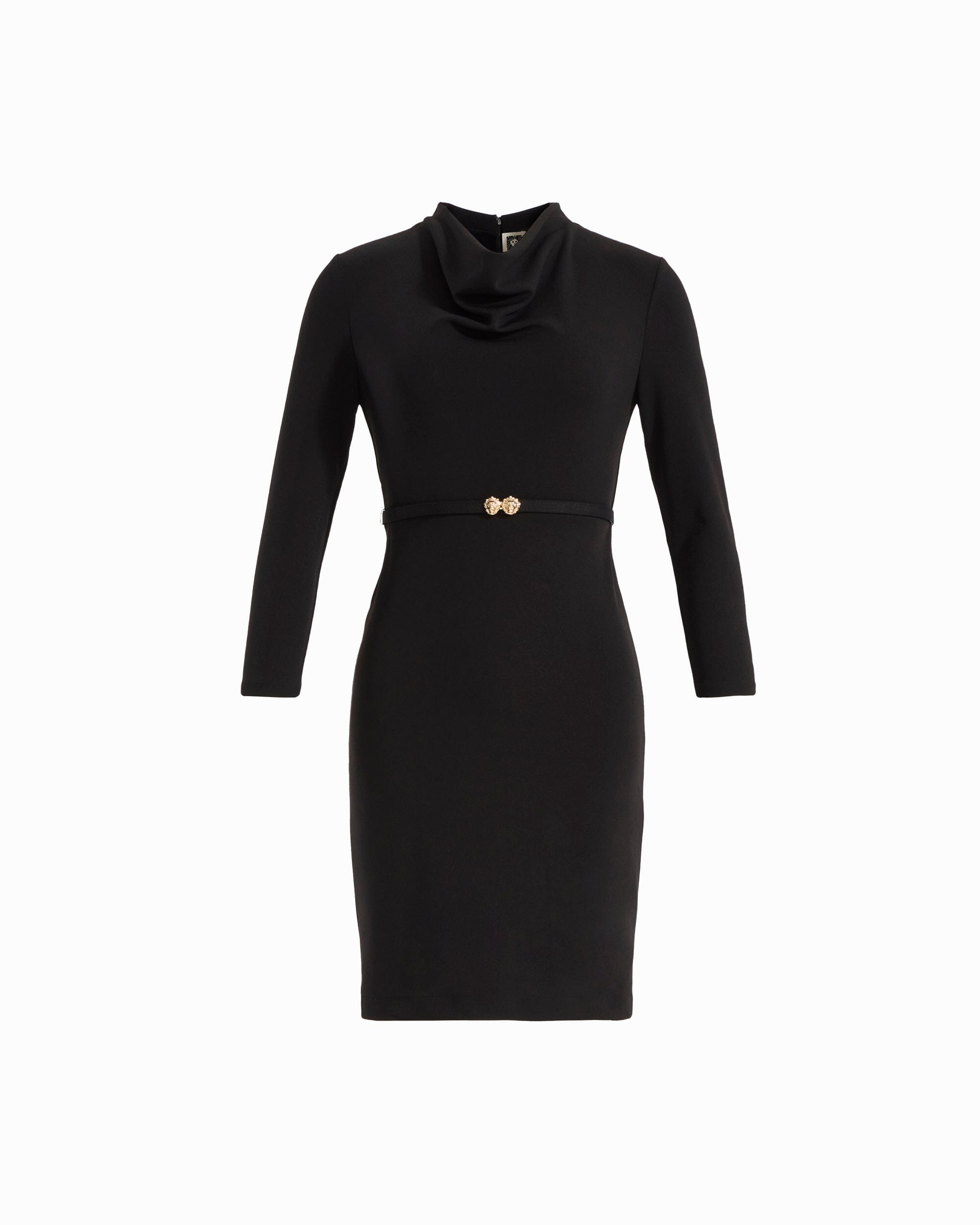 Cowl Neck Belted Dress Dresses Kasper