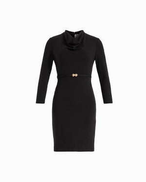 Cowl Neck Belted Dress Dresses Kasper
