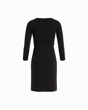 Tie Waist Long Sleeve Sheath Dress Dresses Kasper