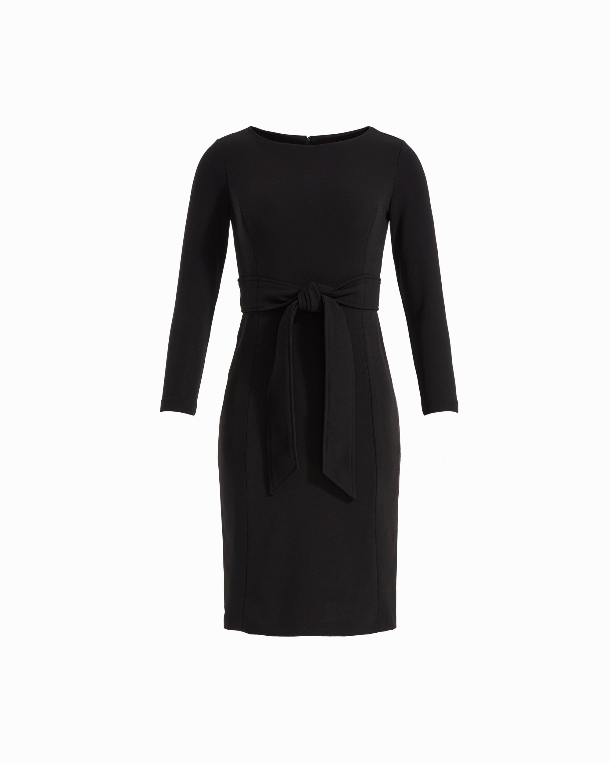 Tie Waist Long Sleeve Sheath Dress Dresses Kasper