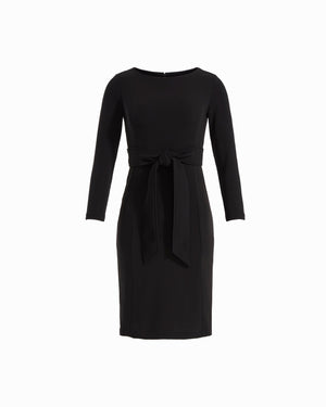 Tie Waist Long Sleeve Sheath Dress Dresses Kasper