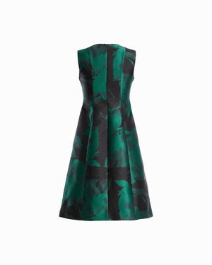 Jacquard Fit and Flare Midi Dress Dresses Kasper