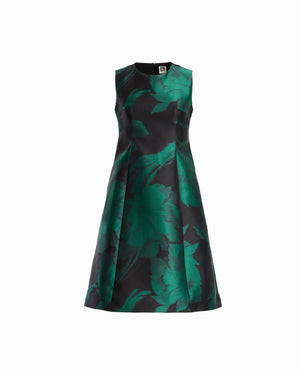 Jacquard Fit and Flare Midi Dress Dresses Kasper