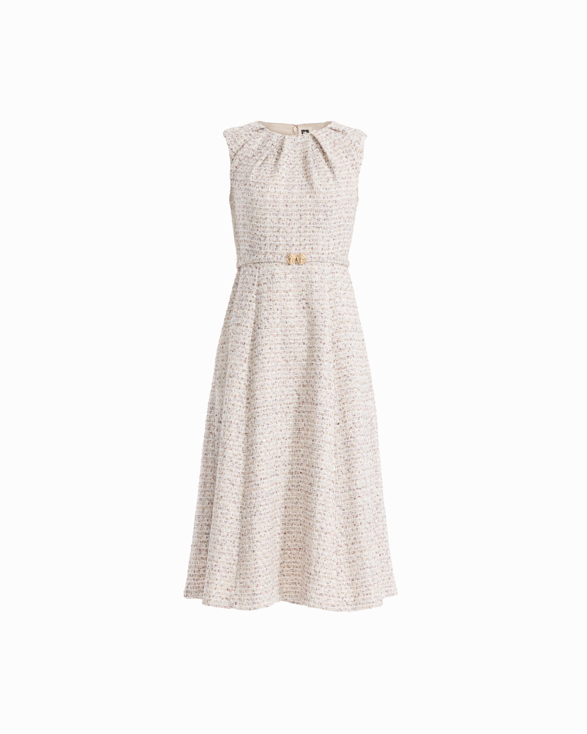 Tweed Midi Dress Dresses Kasper