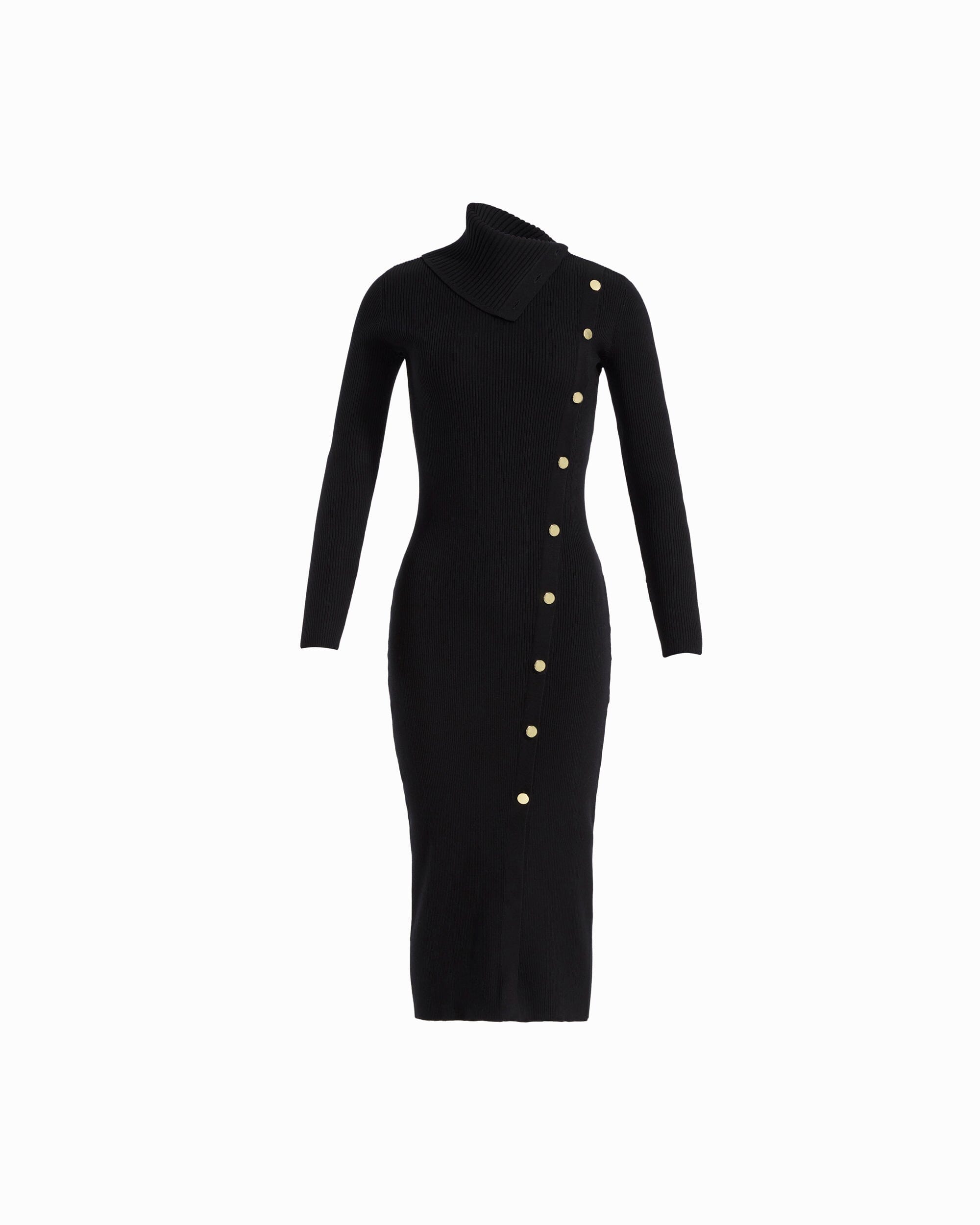 Ribbed Long Sleeve Turtleneck Dress Dresses Kasper