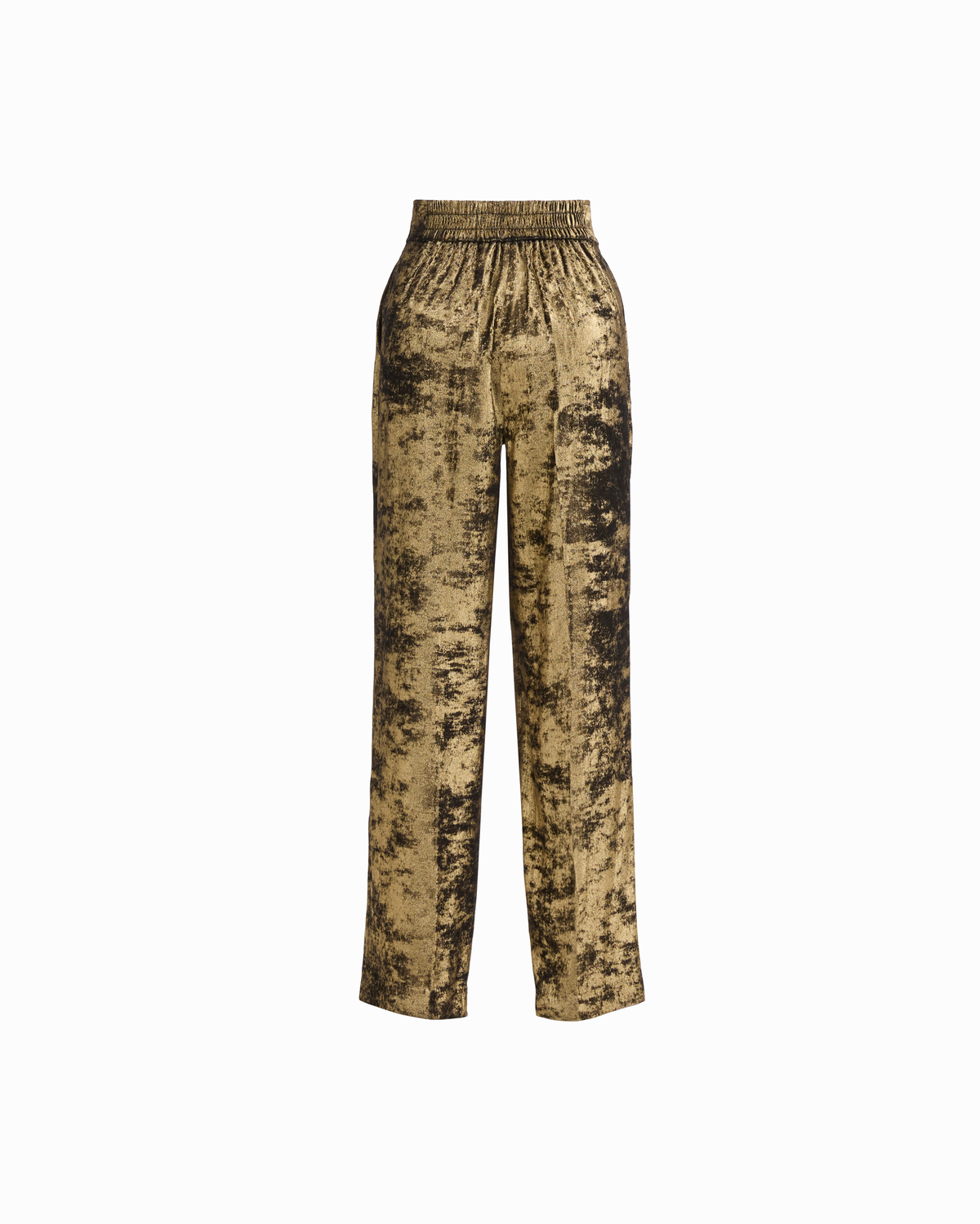 High Rise Wide Leg Velour Pant