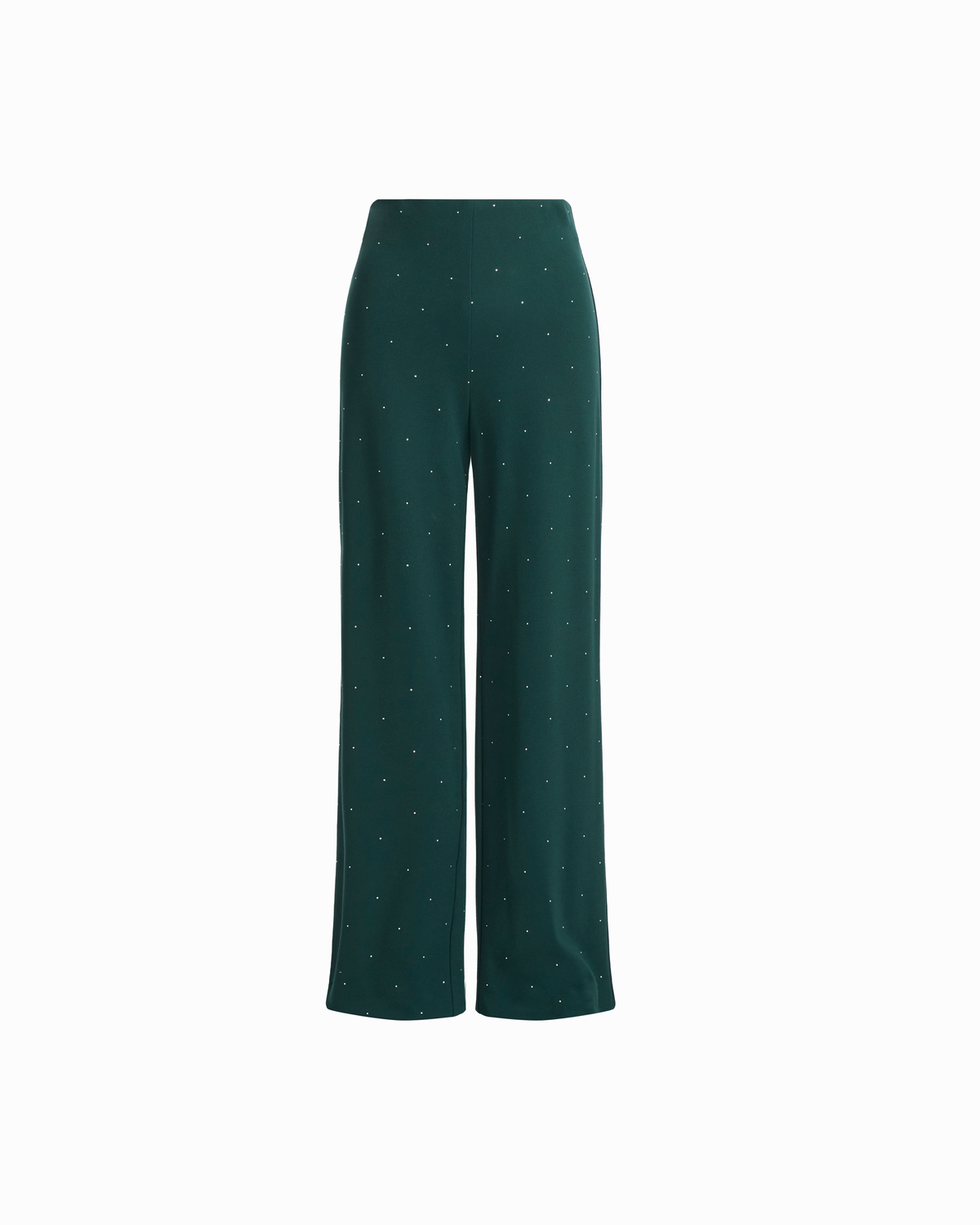 Petite High-Rise Wide Leg Embellished Pant