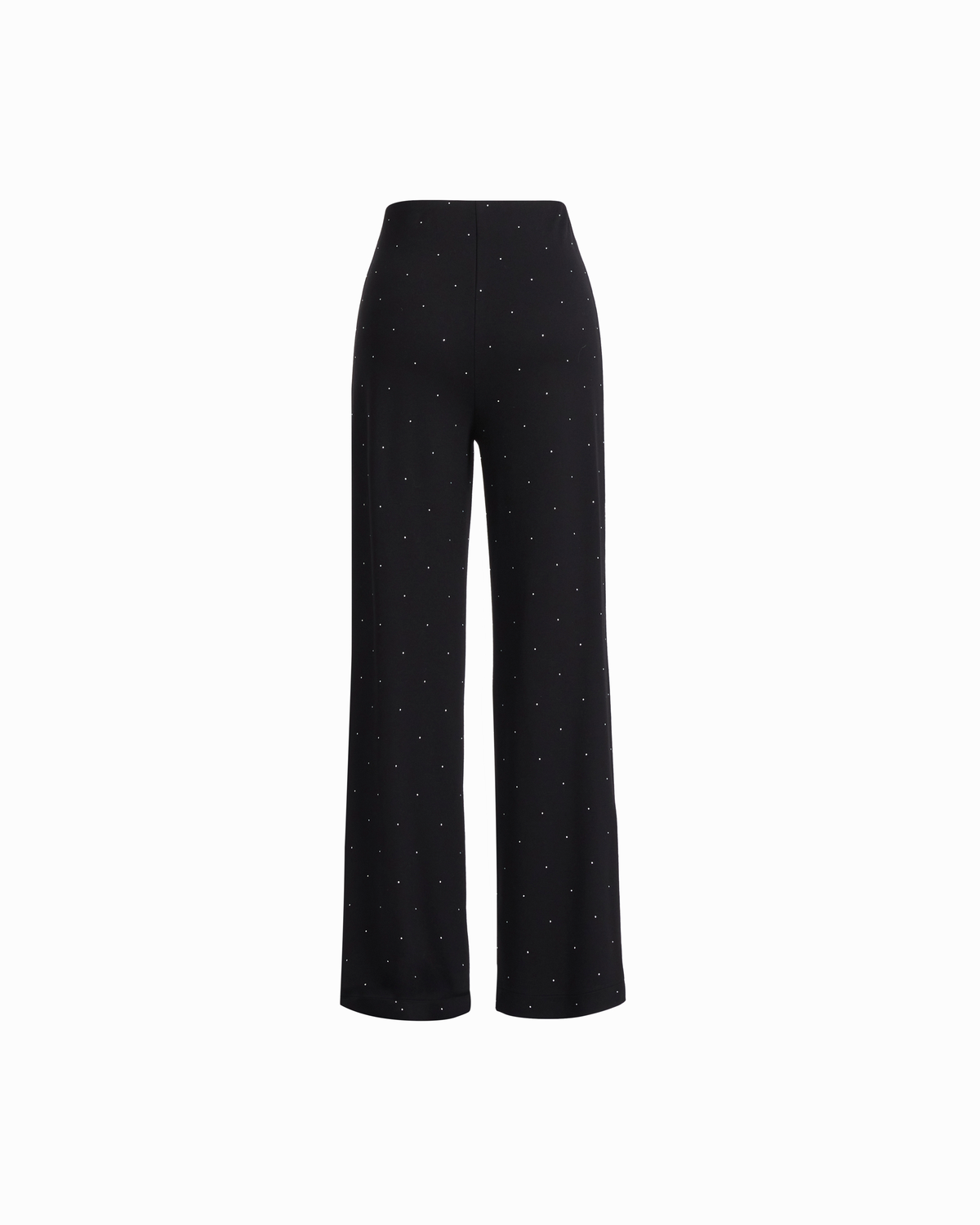 Petite High-Rise Wide Leg Embellished Pant