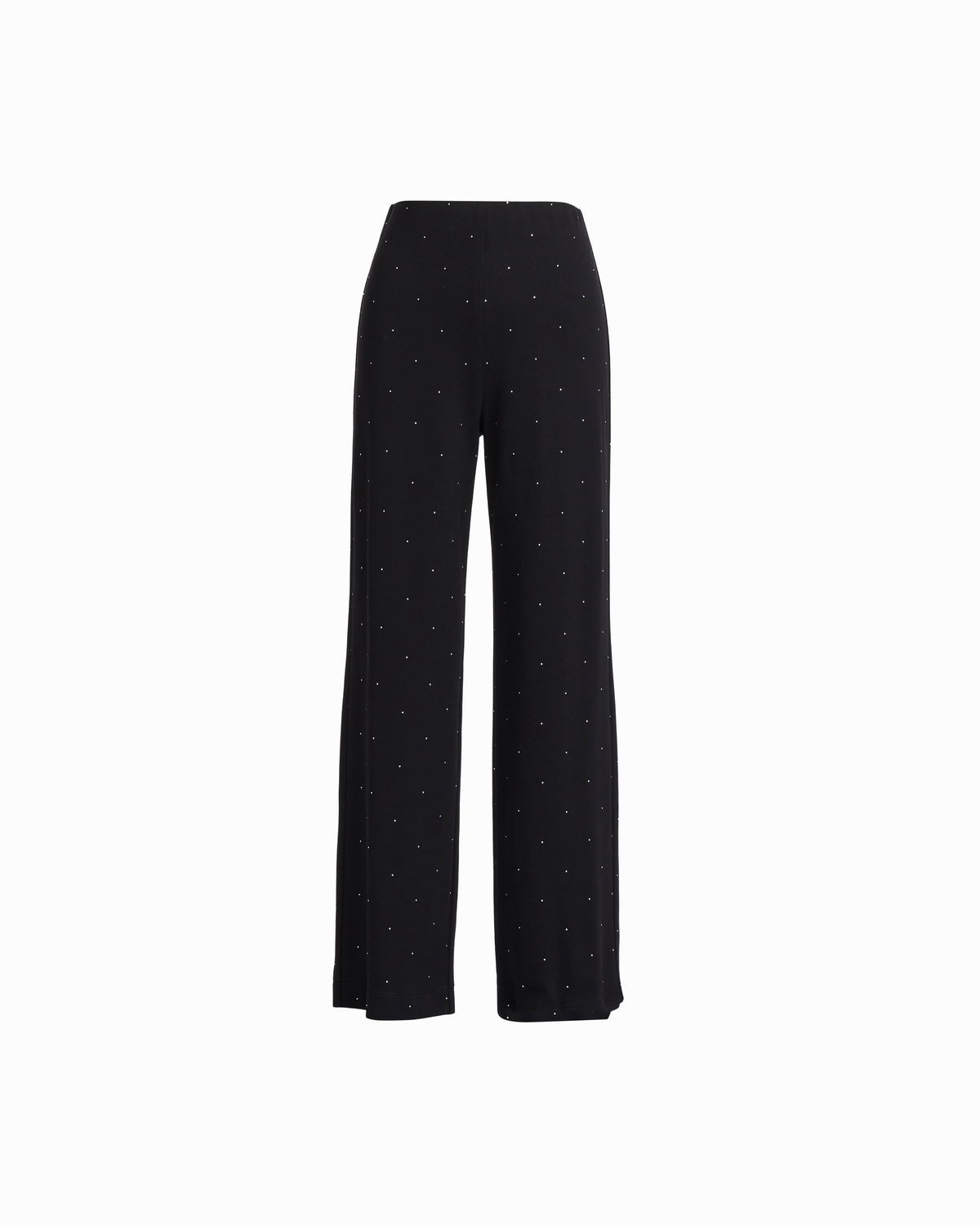 Petite High-Rise Wide Leg Embellished Pant