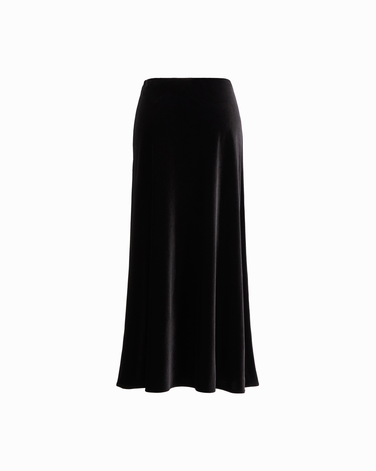 Flared Bias-Cut Maxi Skirt