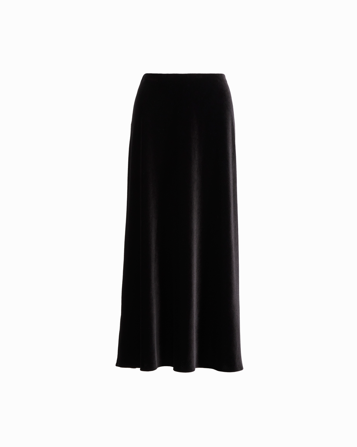 Flared Bias-Cut Maxi Skirt