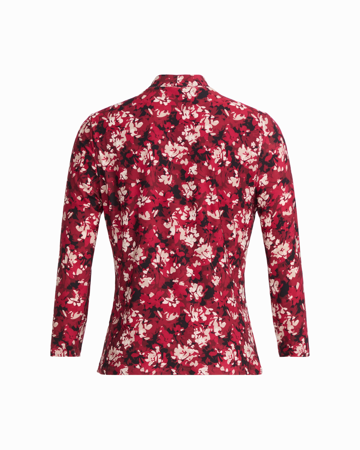 Faux Wrap V-Neck Knit Top