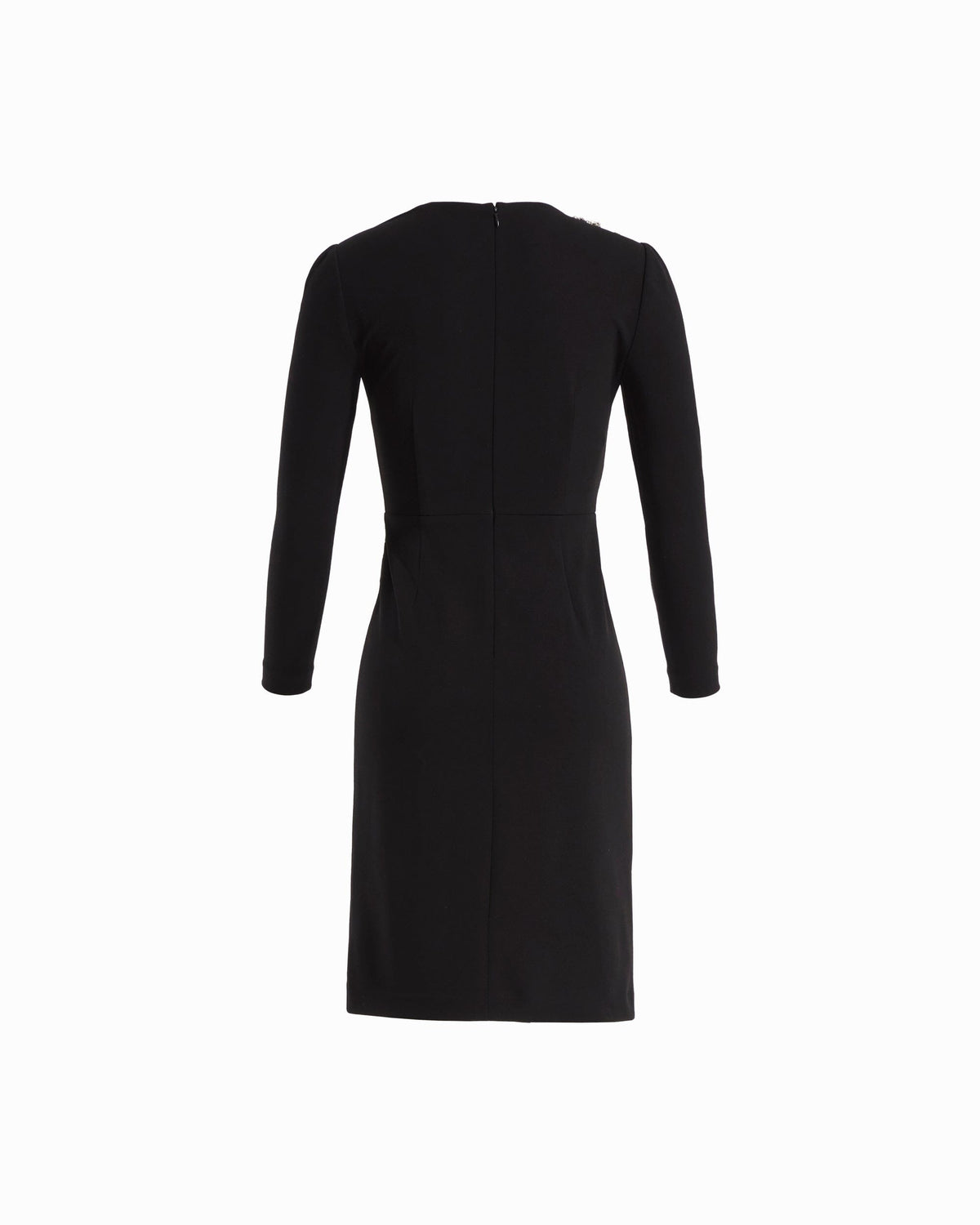 Anne Klein Embellished Draped Neck Dress