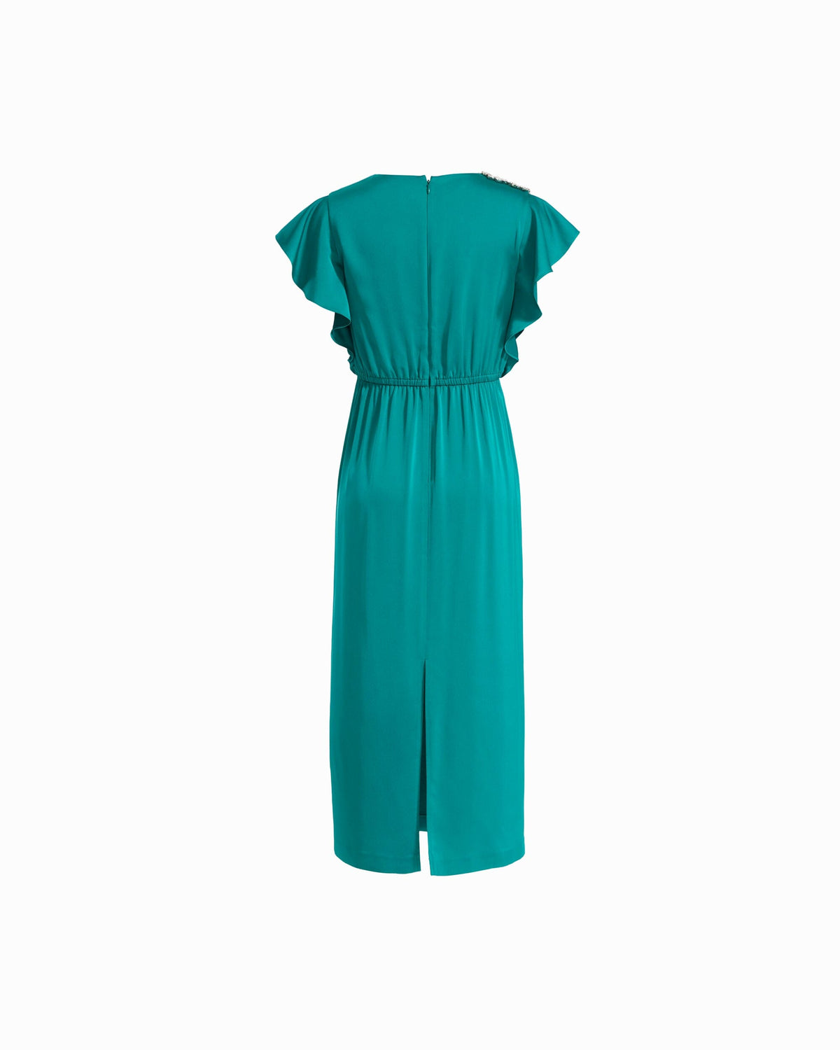 Anne Klein Crystal Embellished Satin Dress