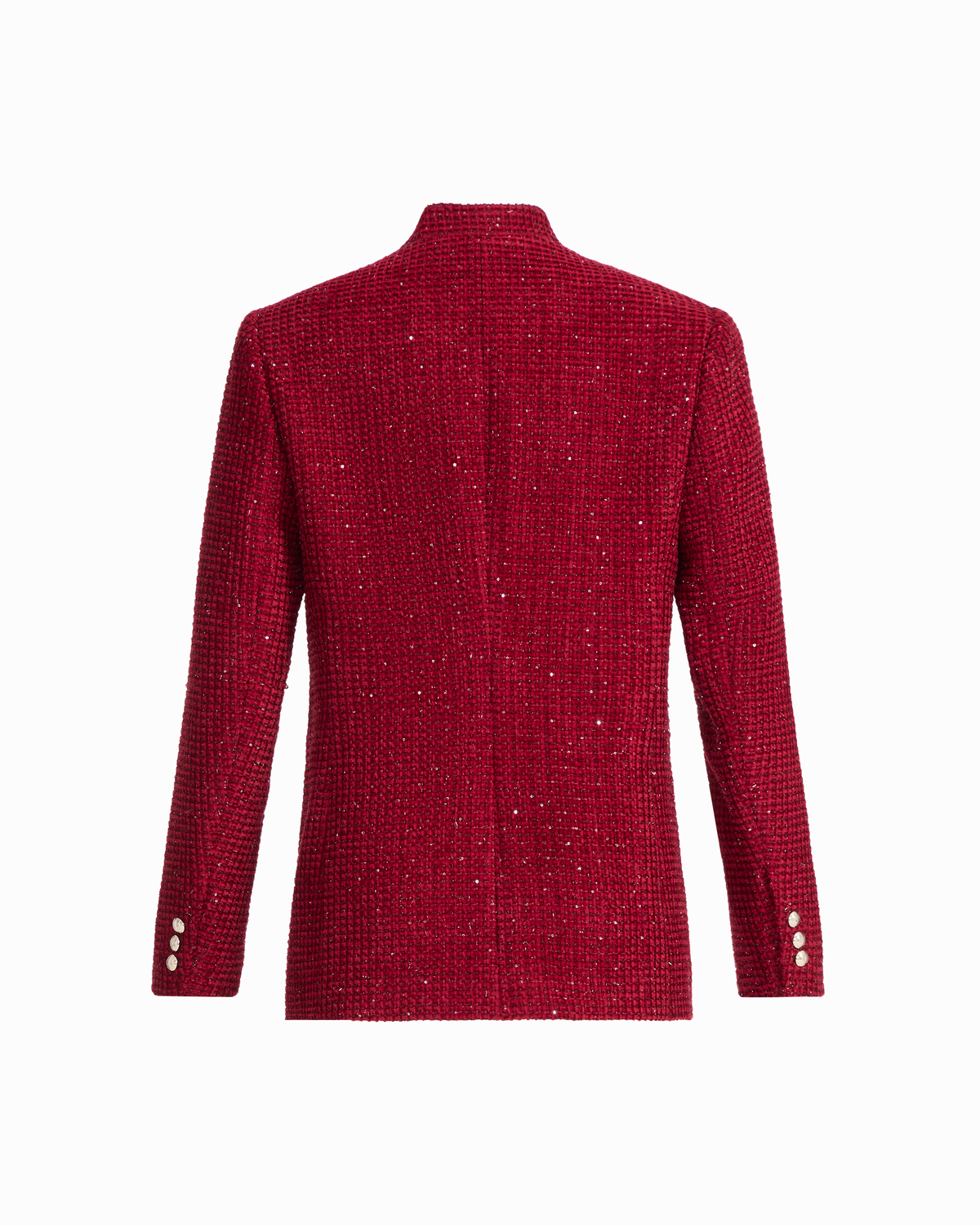 Petite Faux Double-Breasted Jacket with Flap Pockets