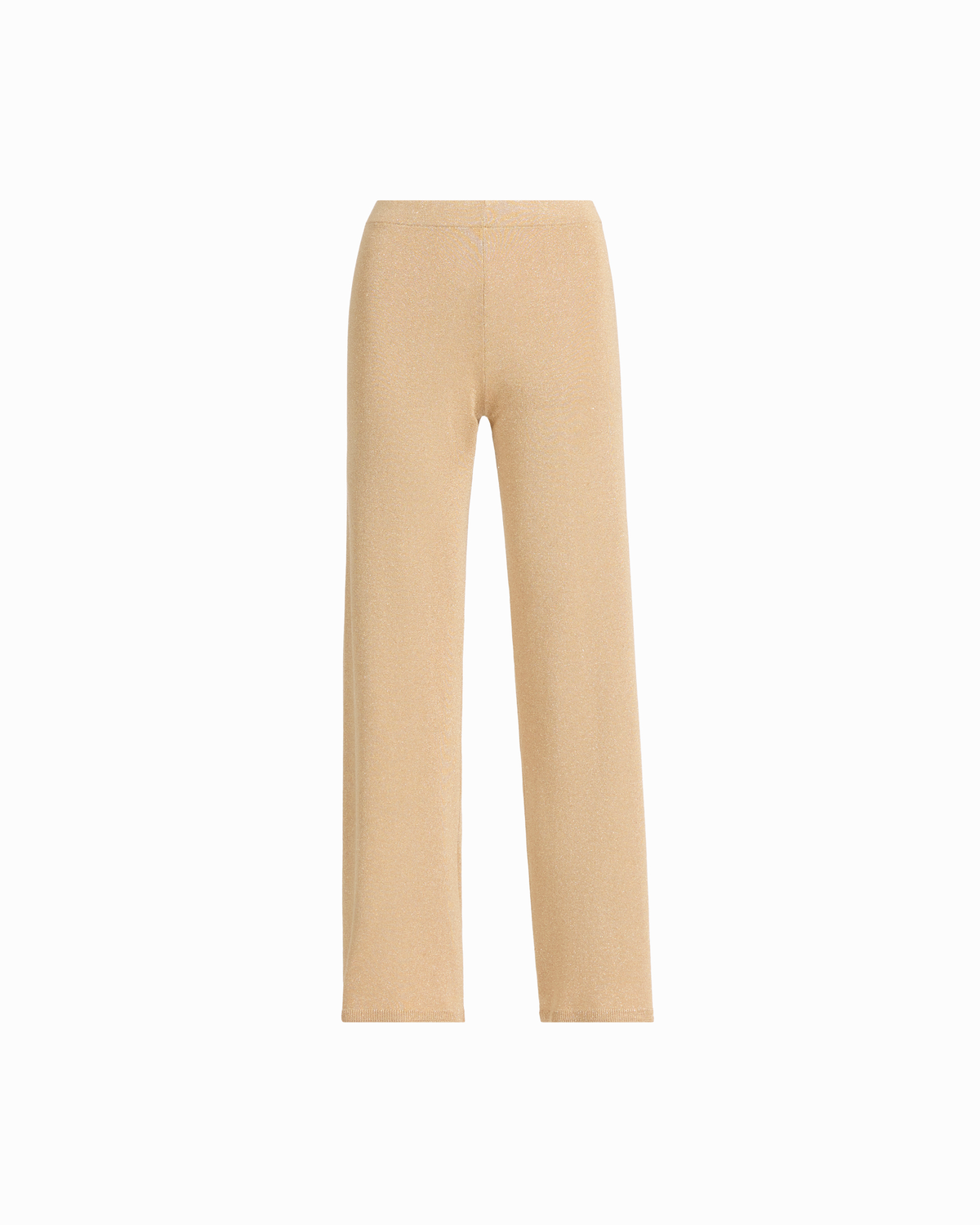 Lurex Wide Leg High Rise Sweater Pant