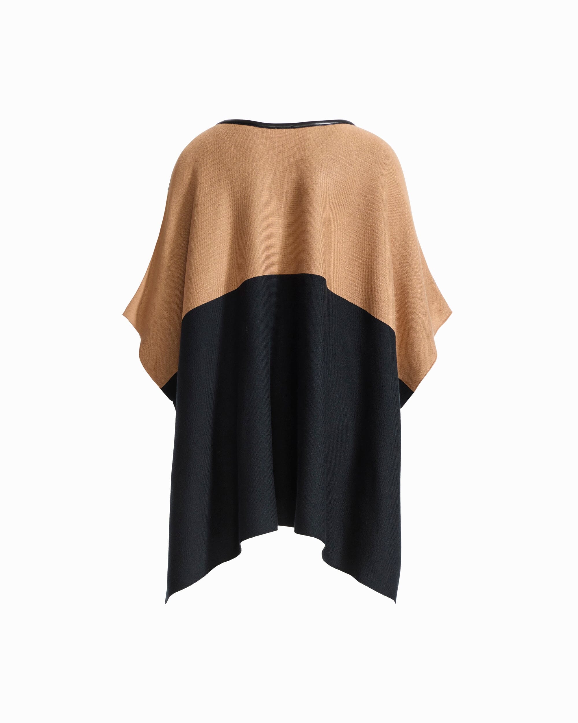 Plus Size Colorblock Poncho Sweater Apparel & Accessories Kasper