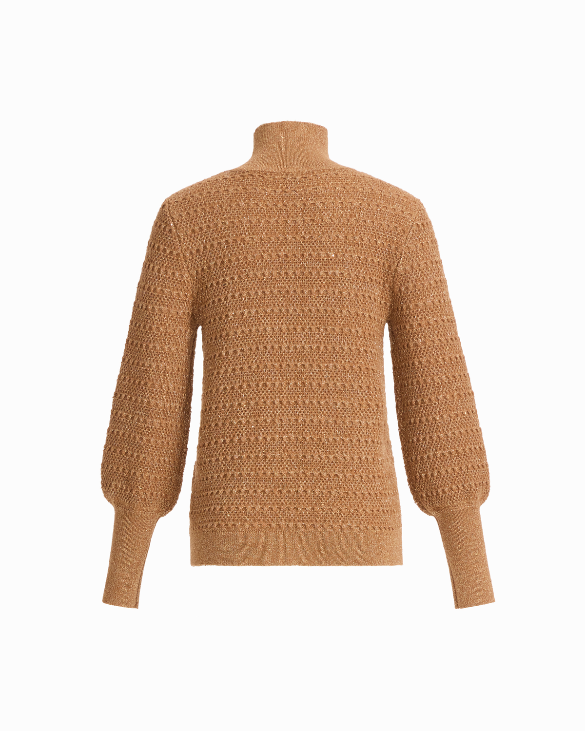 Sequin Stitch Puff Sleeve Pullover