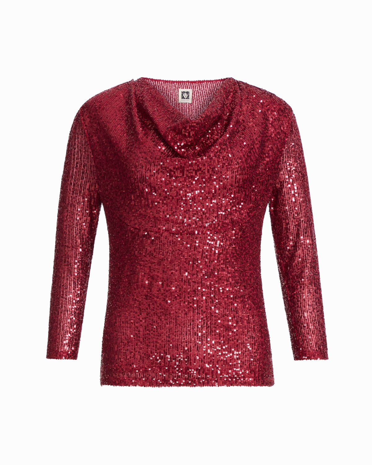 Long Sleeve Cowl Neck Knit Top