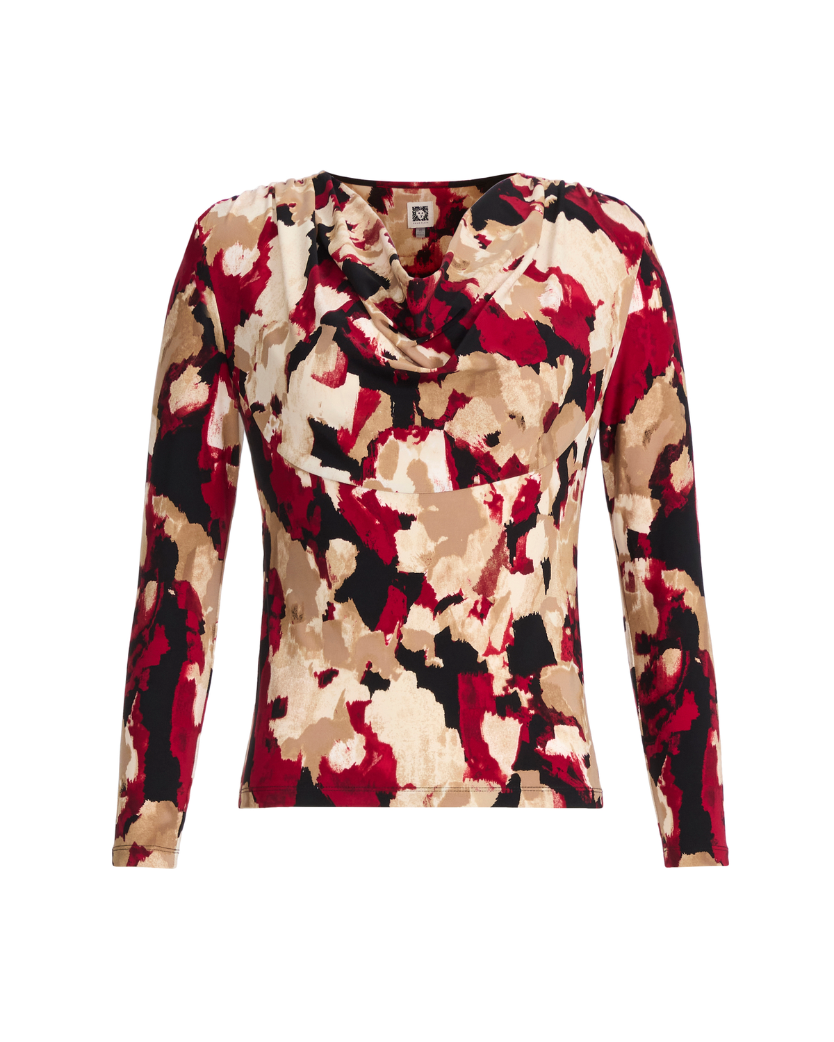 Long Sleeve Cowl Neck Knit Top