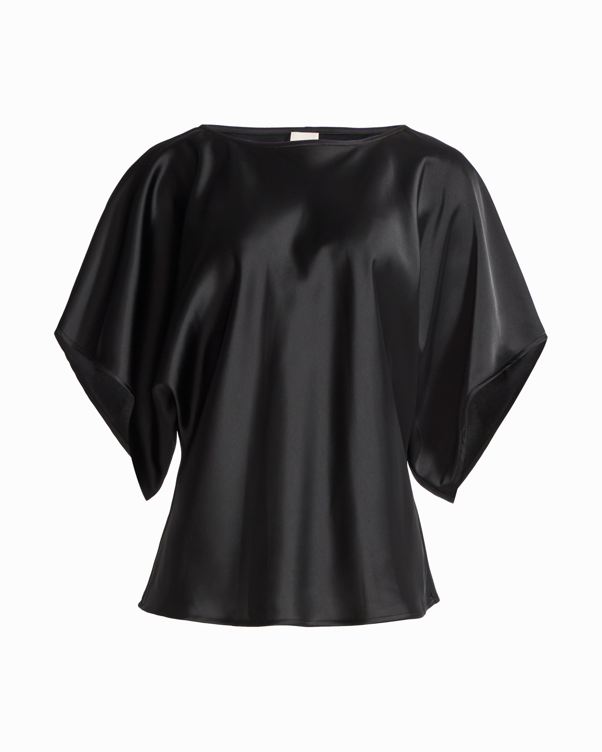 Bateau Neck Short Sleeve Blouse