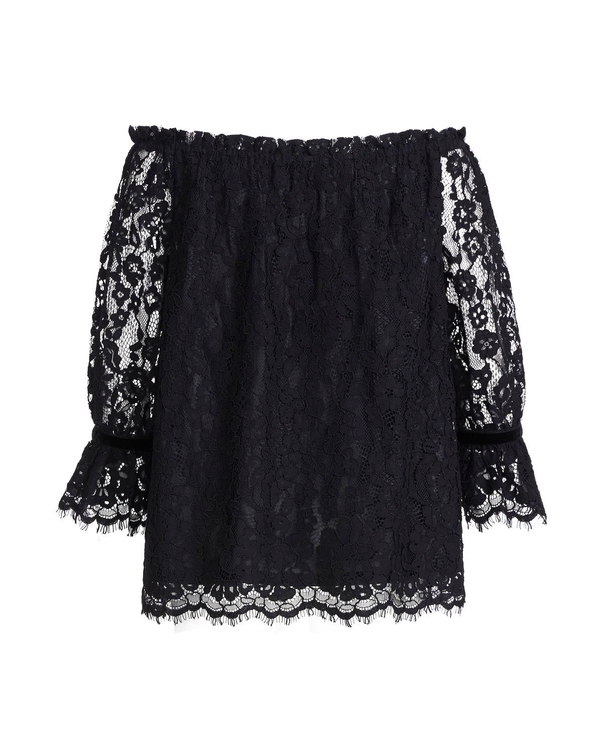 Puff Sleeve Ruffle Top