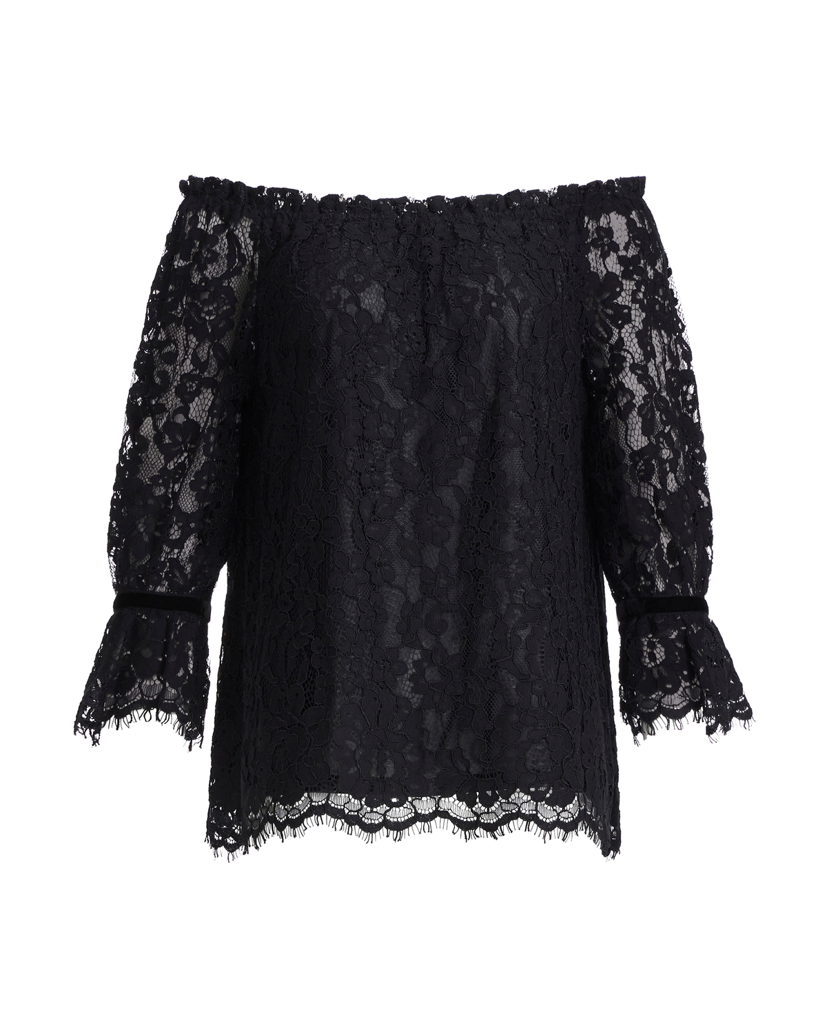 Puff Sleeve Ruffle Top