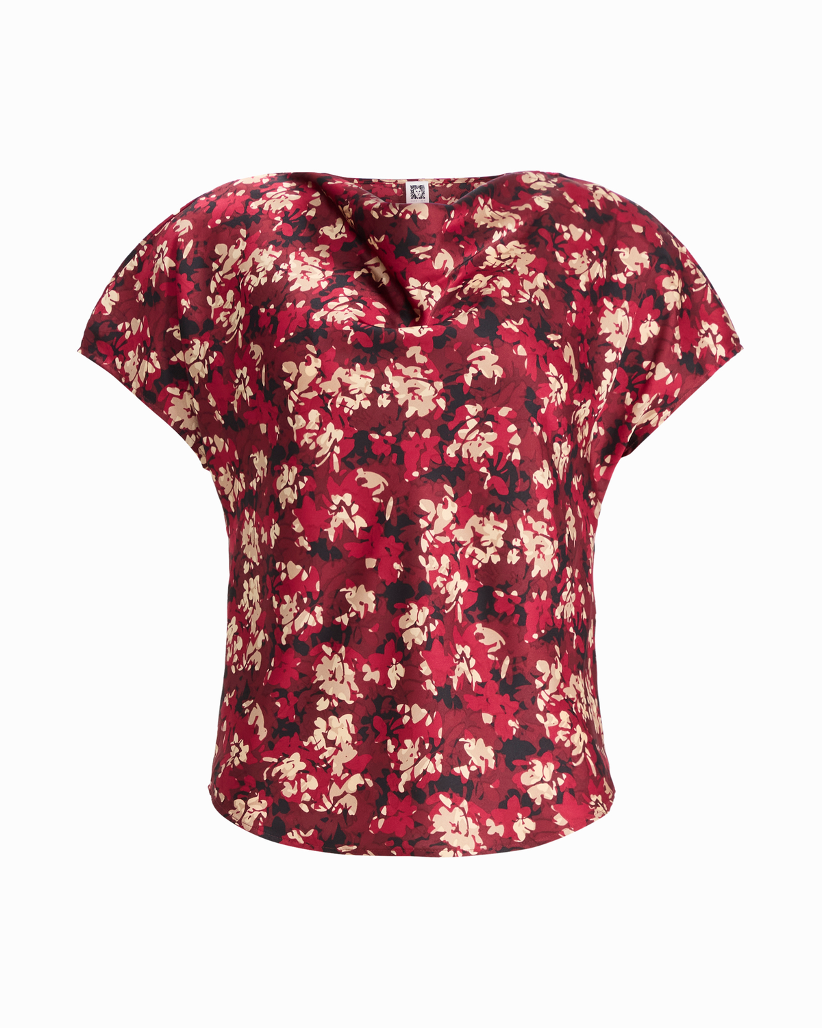 Cowl Neck Floral Blouse