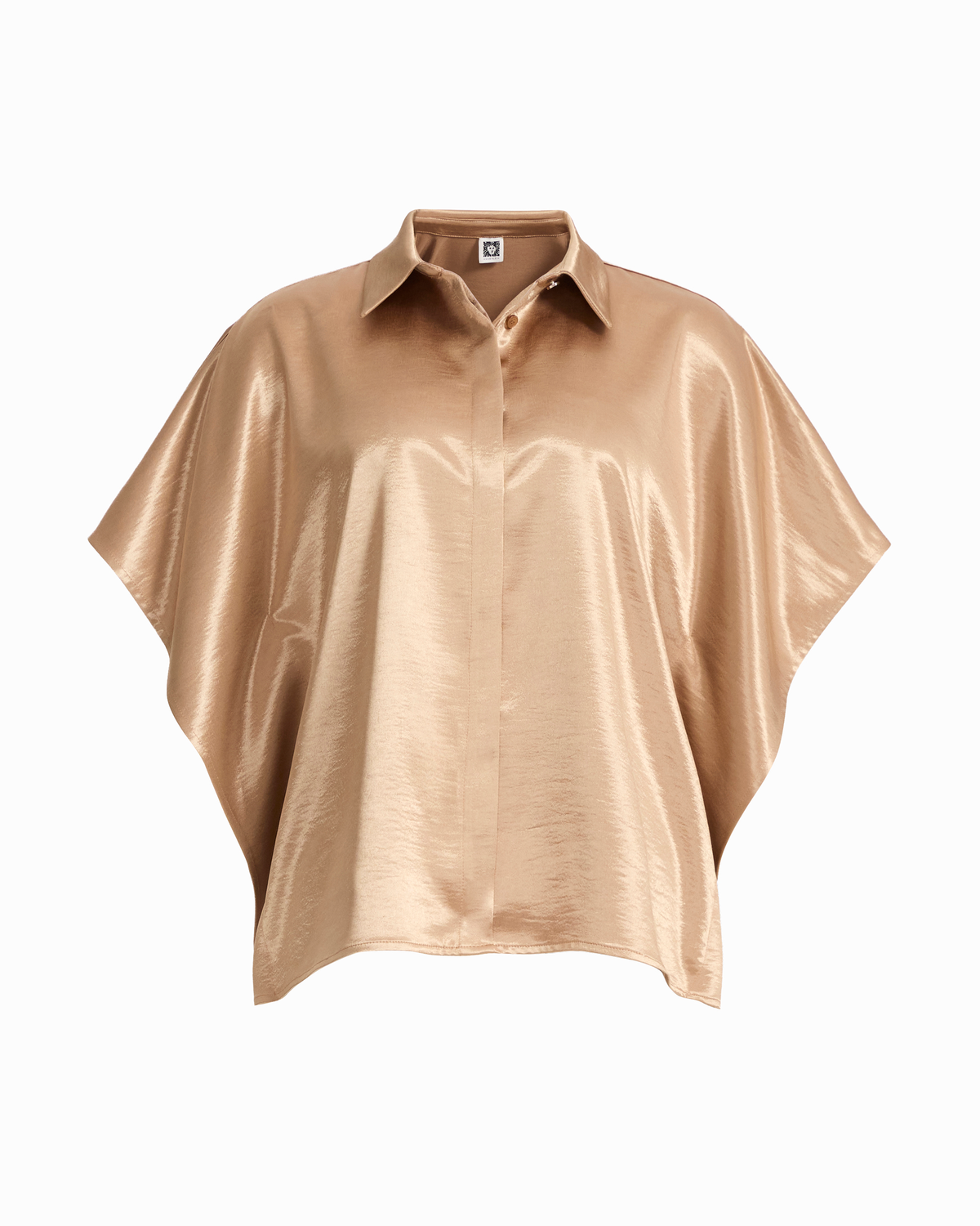 Button-Front Dolman Sleeve Top