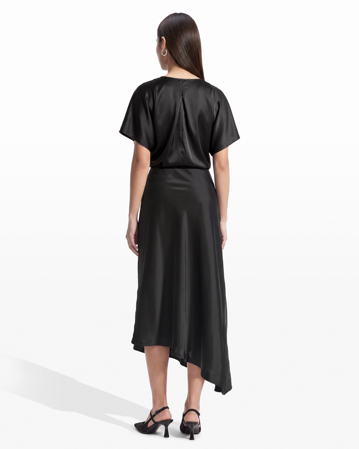 Asymmetric Bias Pull-On Skirt