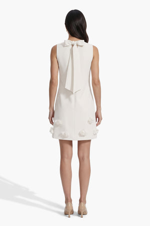 Anne Klein Sleeveless Shift silhouette Dress with Rosette Detail