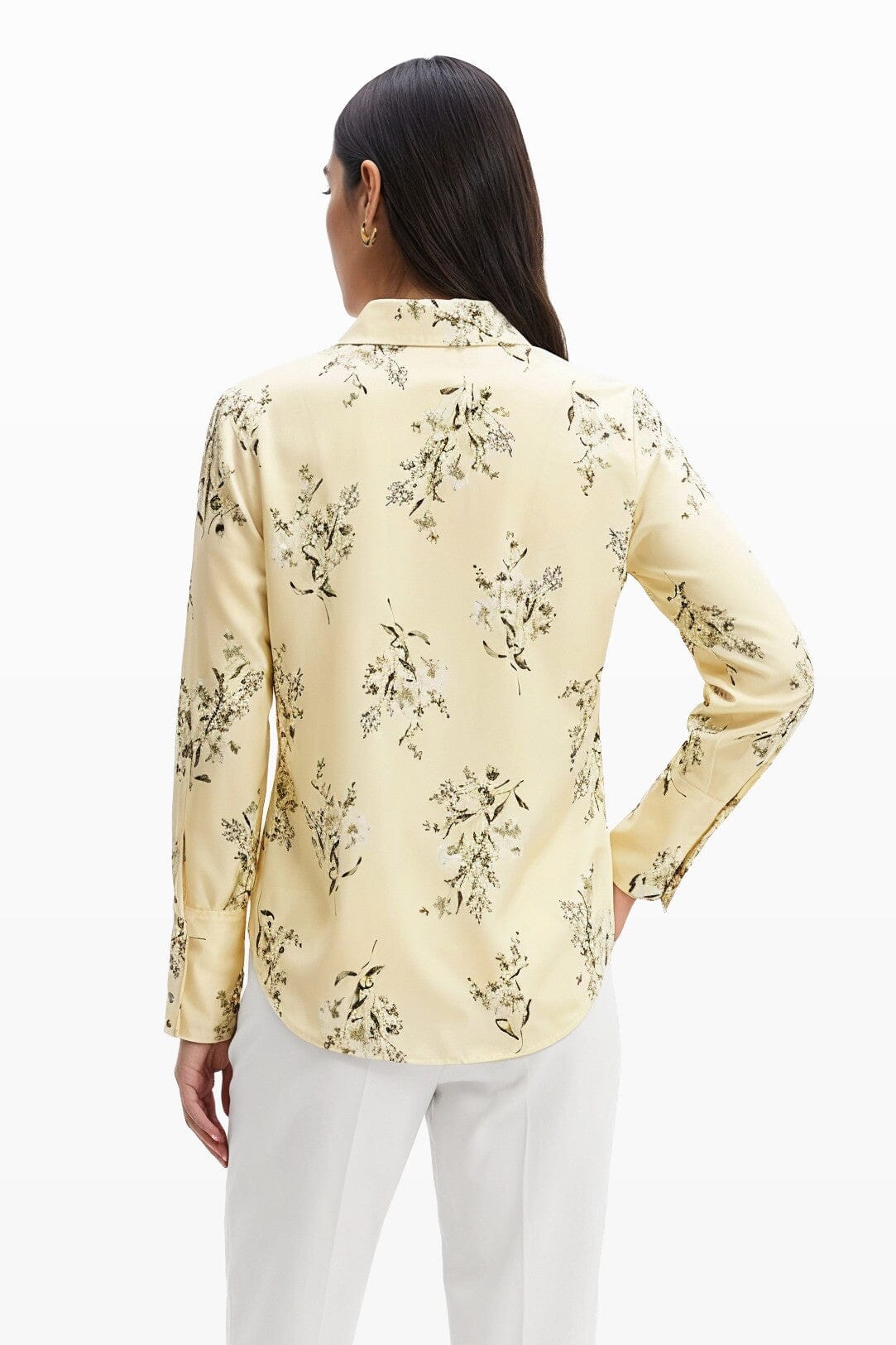 Anne Klein Button Front Collared Blouse