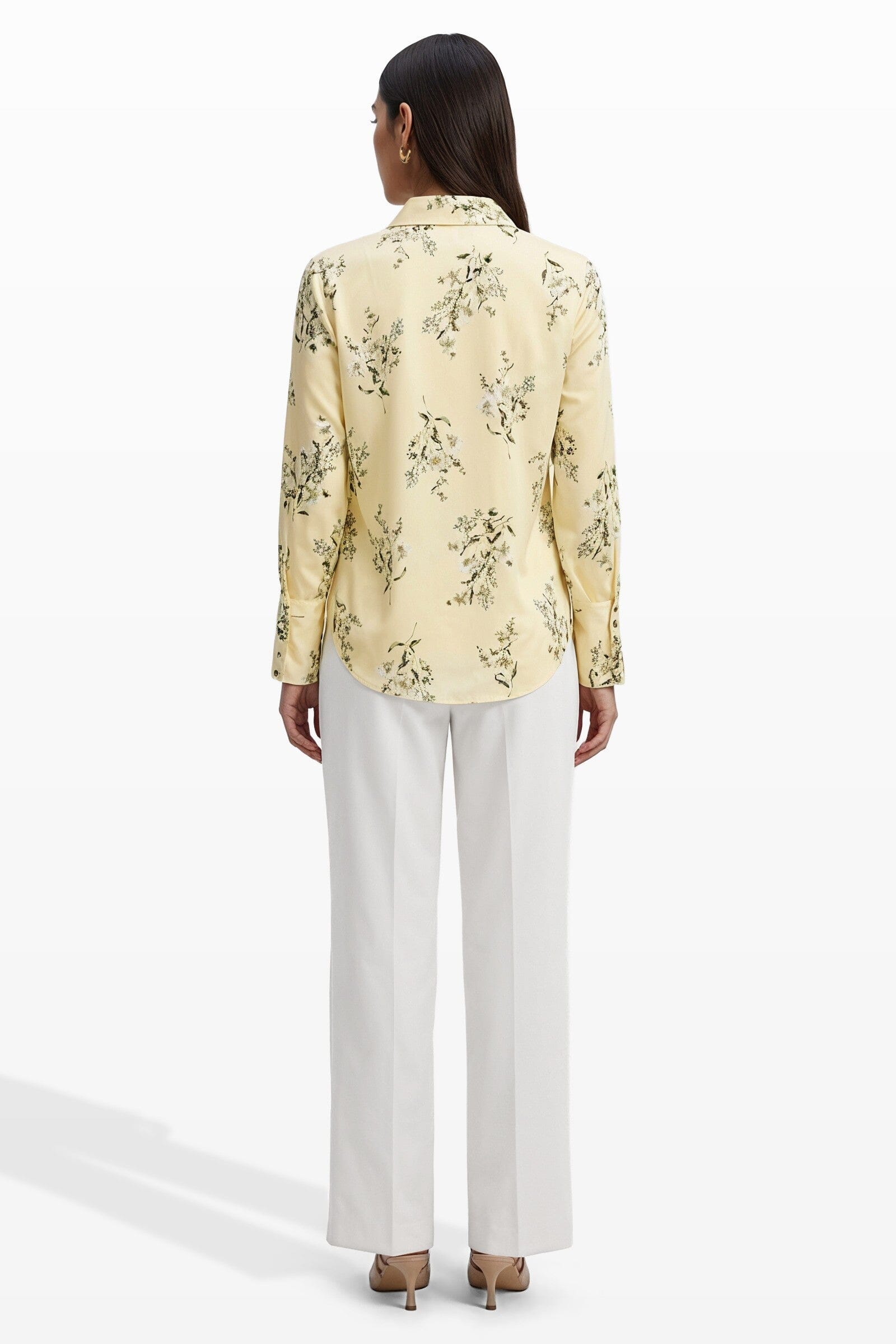 Anne Klein Button Front Collared Blouse