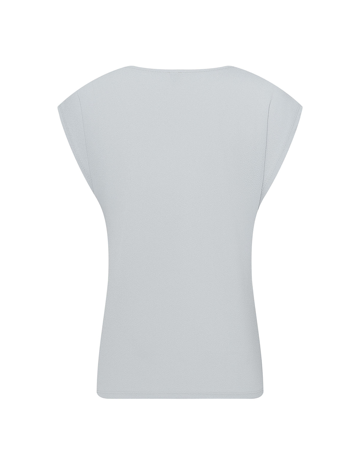 Anne Klein Textured Crepe Keyhole Top