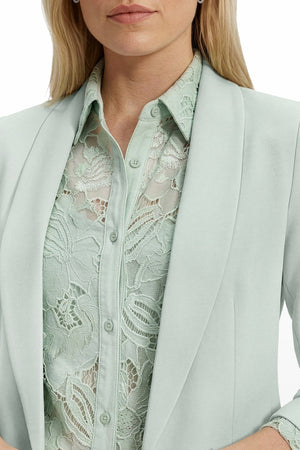 Shall Collar Open Front Abstract Jacket Clothing Kasper