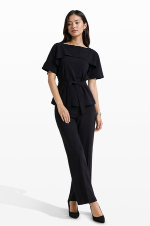 Anne Klein Pull On Wide Leg Crop Unlined Pant