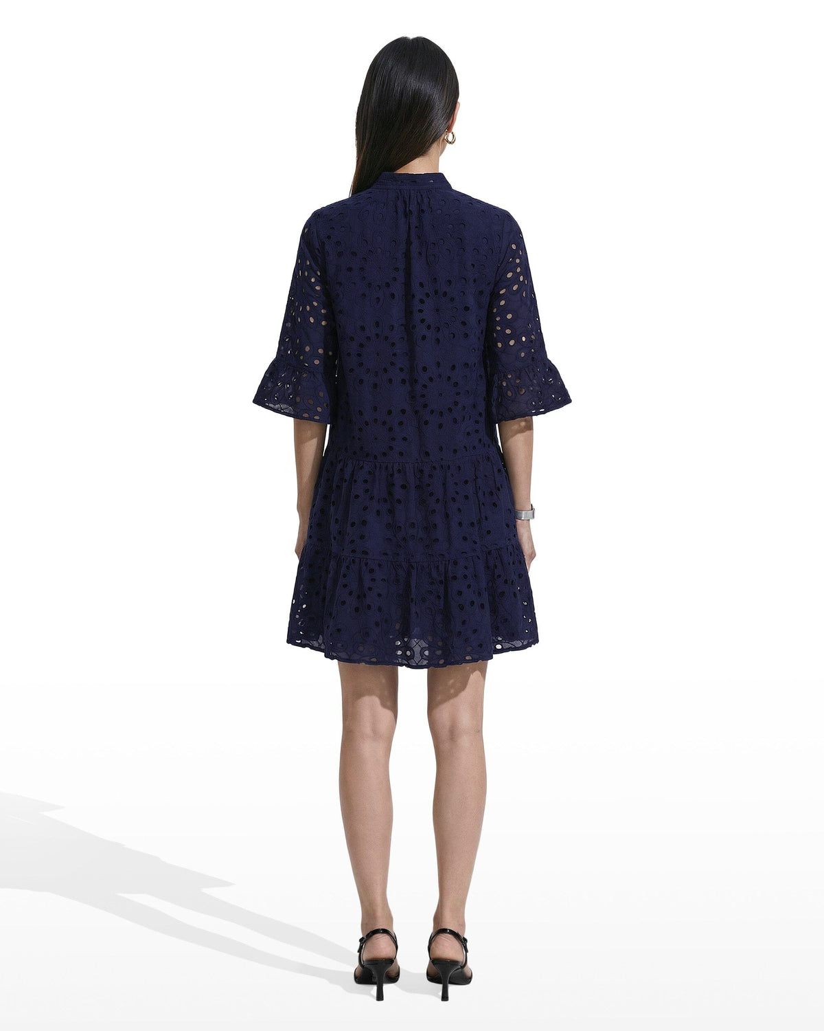 navy lace shirt dress Finley Shirt Alex Long Chunky Lace Shirt Dress 3738095L | Navy | Sale