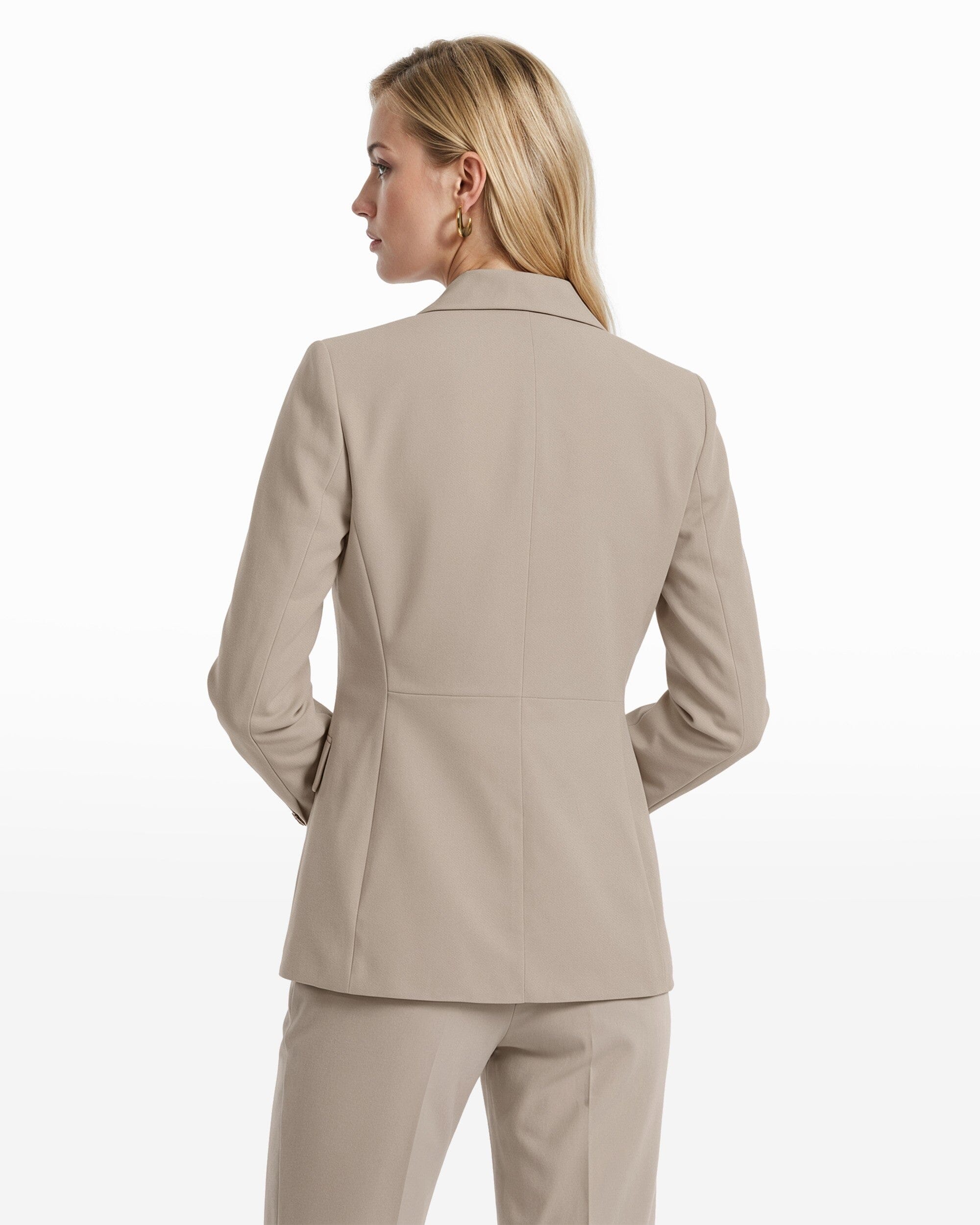 Two Button Notched Collar Pocket Jacket Coats & Jackets Kasper