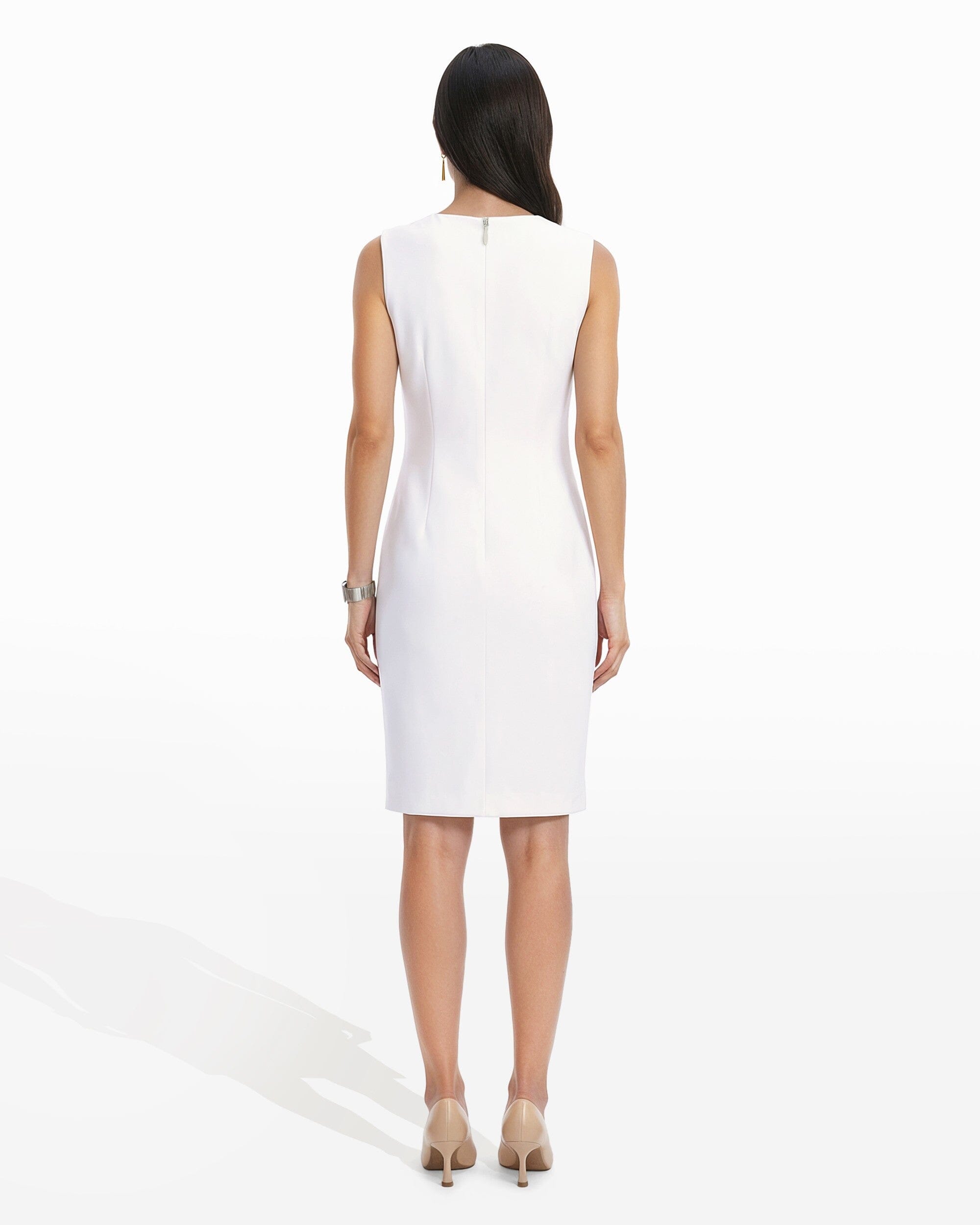 Anne Klein Sleeveless Floral Sheath Dress