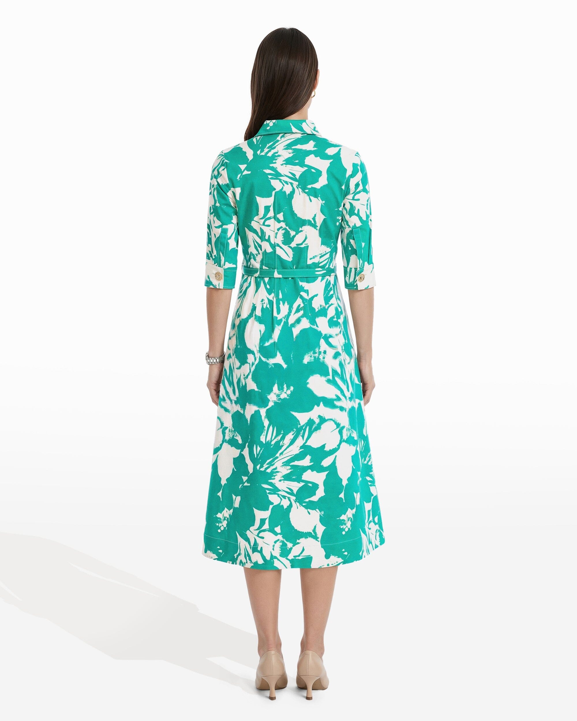 Waist Tucked Shirt Dress Dresses Kasper