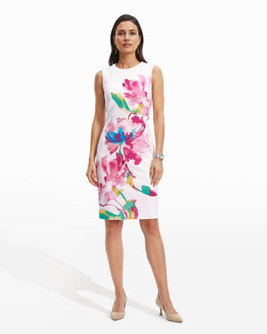 Anne Klein Sleeveless Floral Sheath Dress