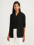 Anne Klein Anne Black Petite Two Pocket Malibu Cardigan