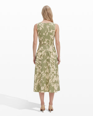 Anne Klein V-Neck Seam Detail Patio Dress