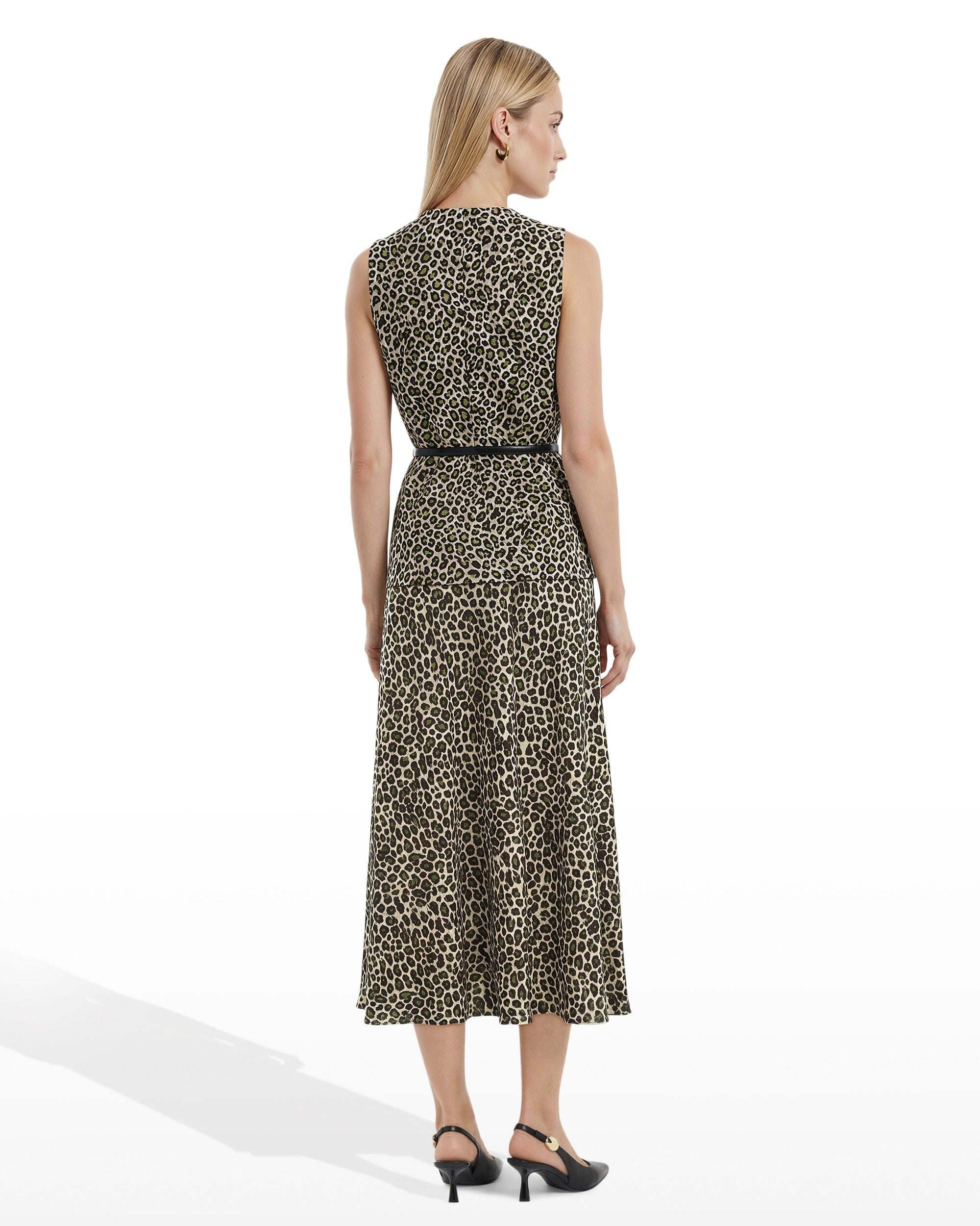 Anne Klein Bias Cut Flared Pull-On Skirt