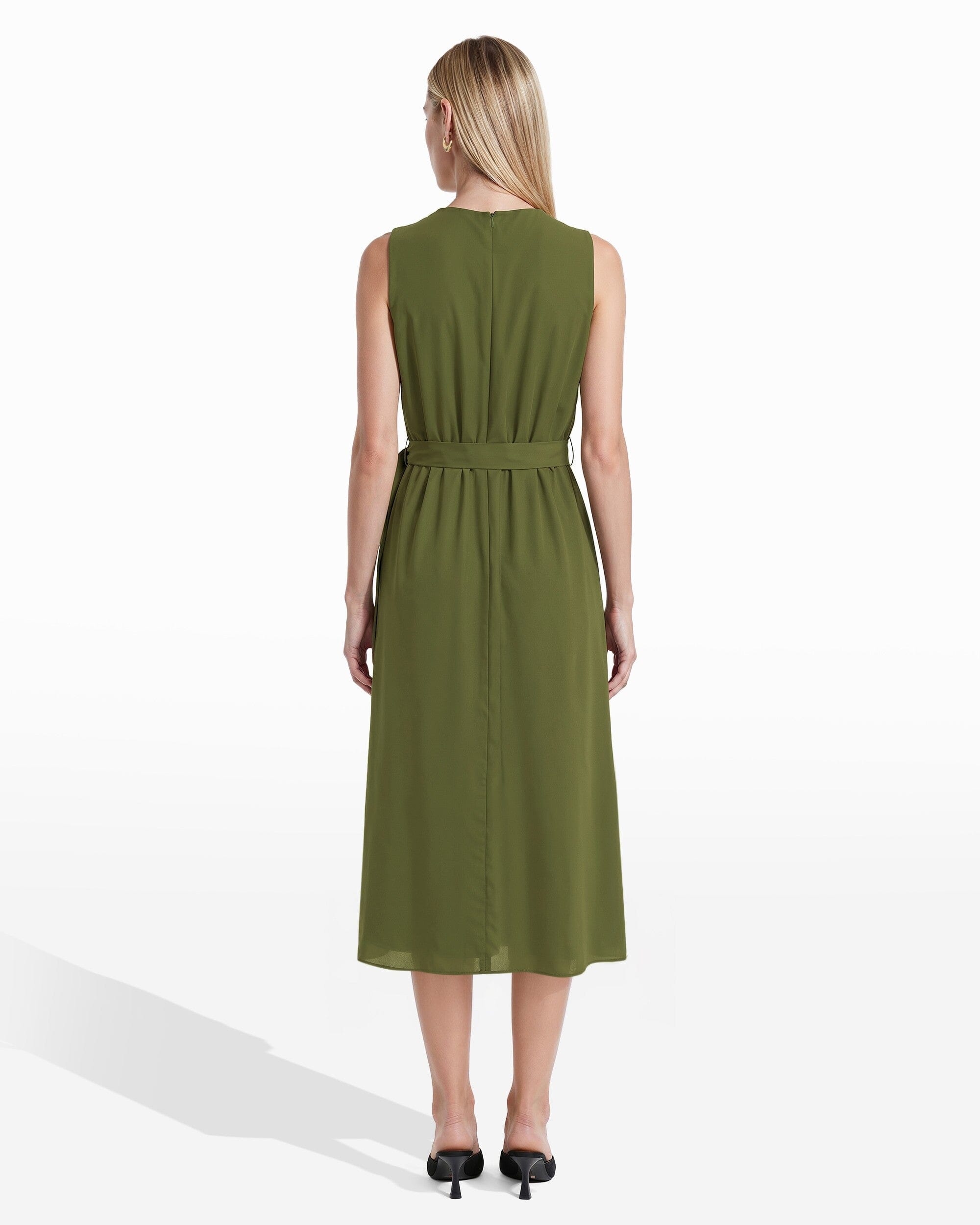 Faux Wrap A-Line Dress Apparel & Accessories Kasper