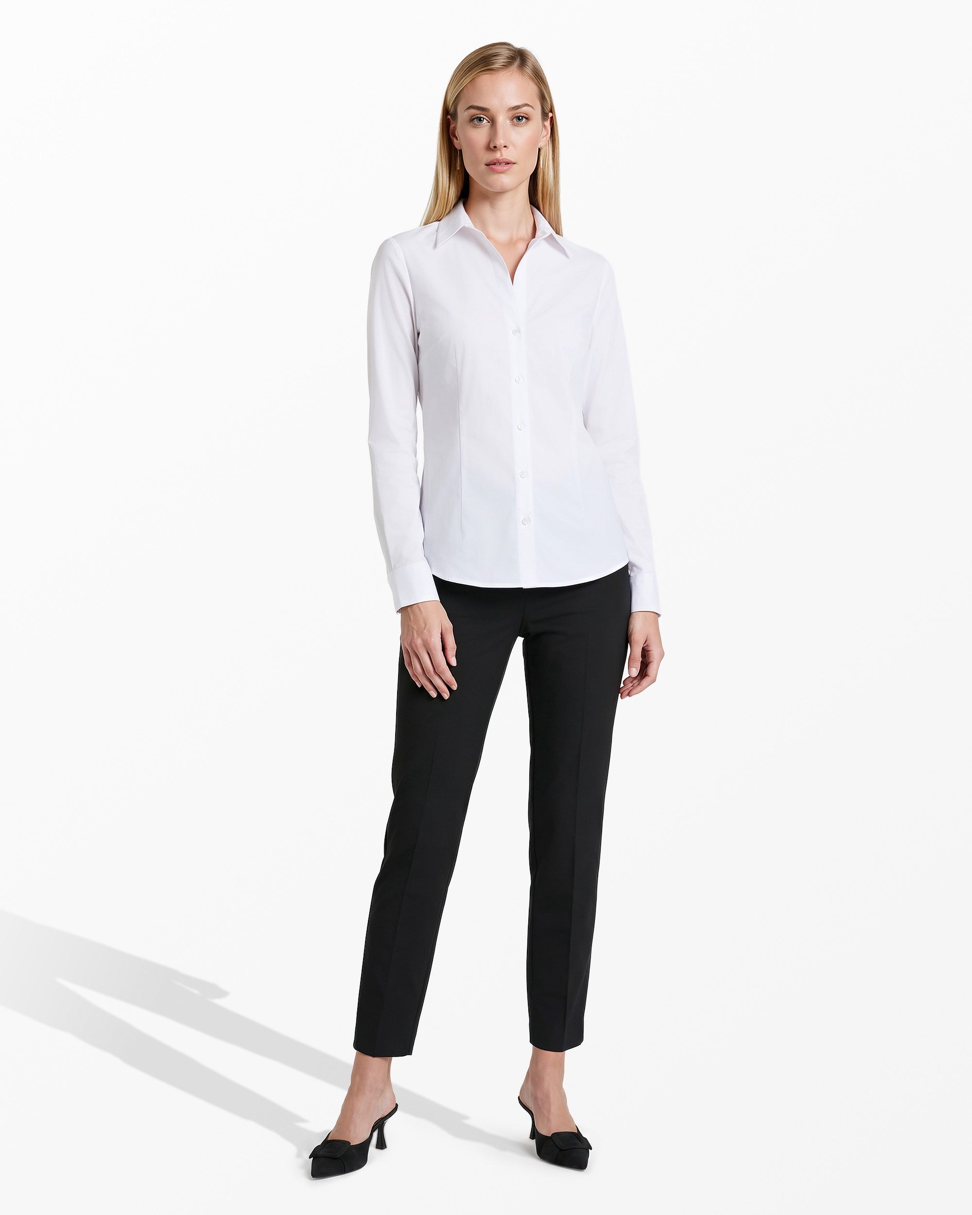 [SKU:091309314486] Long  Sleeve Button Front Top